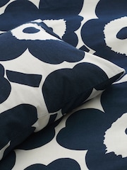 Marimekko Cotton Dark Blue UNIKKO Pillow Case - Image 1 of 4