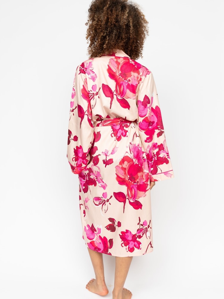Bata larga con estampado floral de Cyberjammies - Imagen 2 de 4
