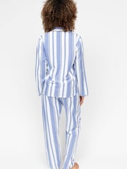 Cyberjammies Blue Stripe 100% Cotton Pyjama Set - Image 2 of 3
