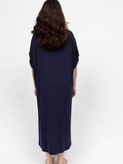 Cyberjammies Blue Jersey Capslv Long Nightdress - Image 3 of 4