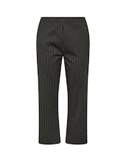 Evans Pinstripe Wide Leg Black Trousers - Image 5 of 5