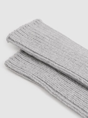 Reiss Grey Carmen Rib-Knit Socks With Cashmere - Image 3 of 4