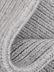 Reiss Grey Carmen Rib-Knit Socks With Cashmere - Image 4 of 4