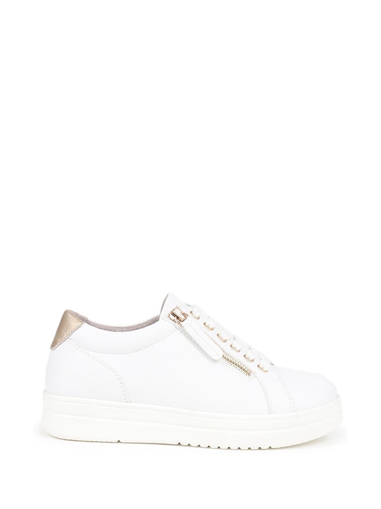 Pavers White Lace-Up Chunky Trainers - Image 1 of 5