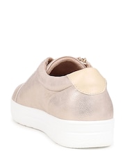 Pavers Gold Lace-Up Chunky Trainers - Image 3 of 5