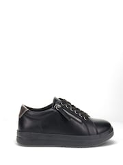 Pavers Black Lace-Up Chunky Trainers - Image 1 of 5