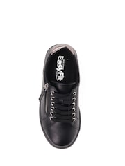 Pavers Black Lace-Up Chunky Trainers - Image 4 of 5