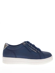 Pavers Blue Lace-Up Chunky Trainers - Image 1 of 5