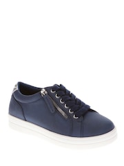 Pavers Blue Lace-Up Chunky Trainers - Image 2 of 5