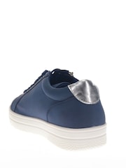 Pavers Blue Lace-Up Chunky Trainers - Image 3 of 5
