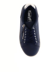 Pavers Blue Lace-Up Chunky Trainers - Image 4 of 5