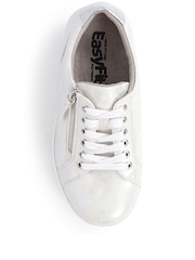 Pavers Silver Lace-Up Chunky Trainers - Image 4 of 5
