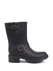 Pavers Black Ankle Boot Wellies - Image 1 of 5