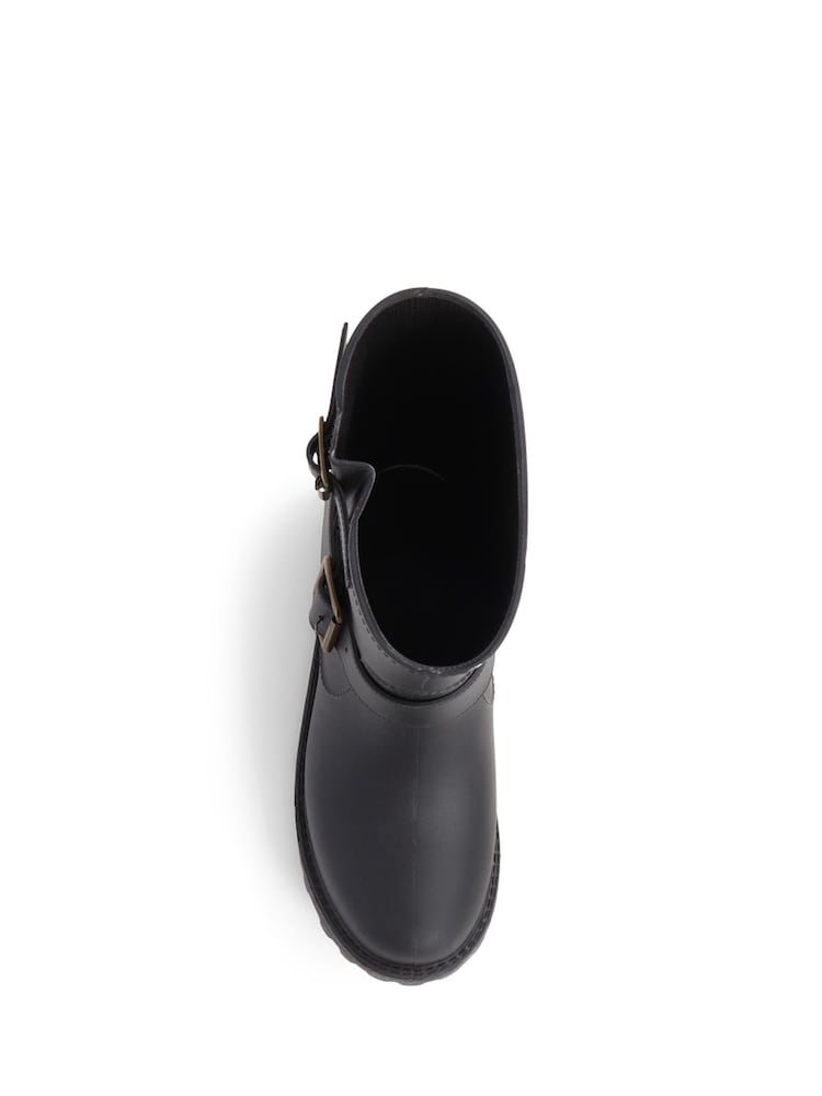 Pavers Black Ankle Boot Wellies - Image 4 of 5