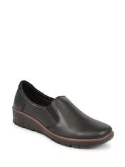 Pavers Black Slip-On Casual Shoes - Image 2 of 5