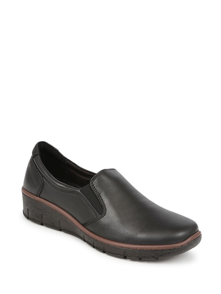 Pavers Black Slip-On Casual Shoes - Image 2 of 5