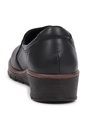 Pavers Black Slip-On Casual Shoes - Image 3 of 5