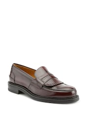 Jones Bootmaker Brown Conrad Leather Loafers - Image 2 of 5