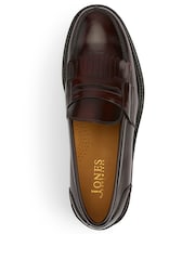 Jones Bootmaker Brown Conrad Leather Loafers - Image 4 of 5