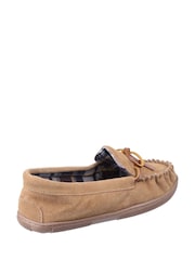 Cotswolds Cream Alberta Moccasin Slippers - Image 3 of 5