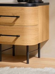 MADE.COM Oak Effect Zeke Bedside Table - Image 3 of 5