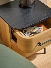 MADE.COM Oak Effect Zeke Bedside Table - Image 4 of 5