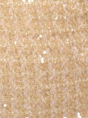 Adrianna Papell Natural Square Neck Boucle Gown - Image 7 of 7