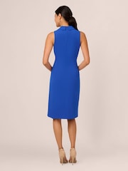 Adrianna Papell Blue Jewel Tuxedo Short Dress - Image 2 of 7