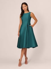 Adrianna Papell Sleeveless Tea Length Dress - Image 1 of 7