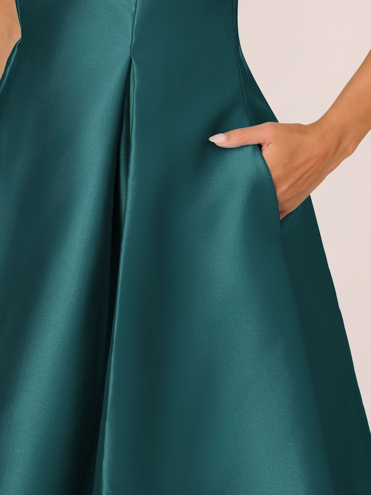 Adrianna Papell Sleeveless Tea Length Dress - Image 4 of 8