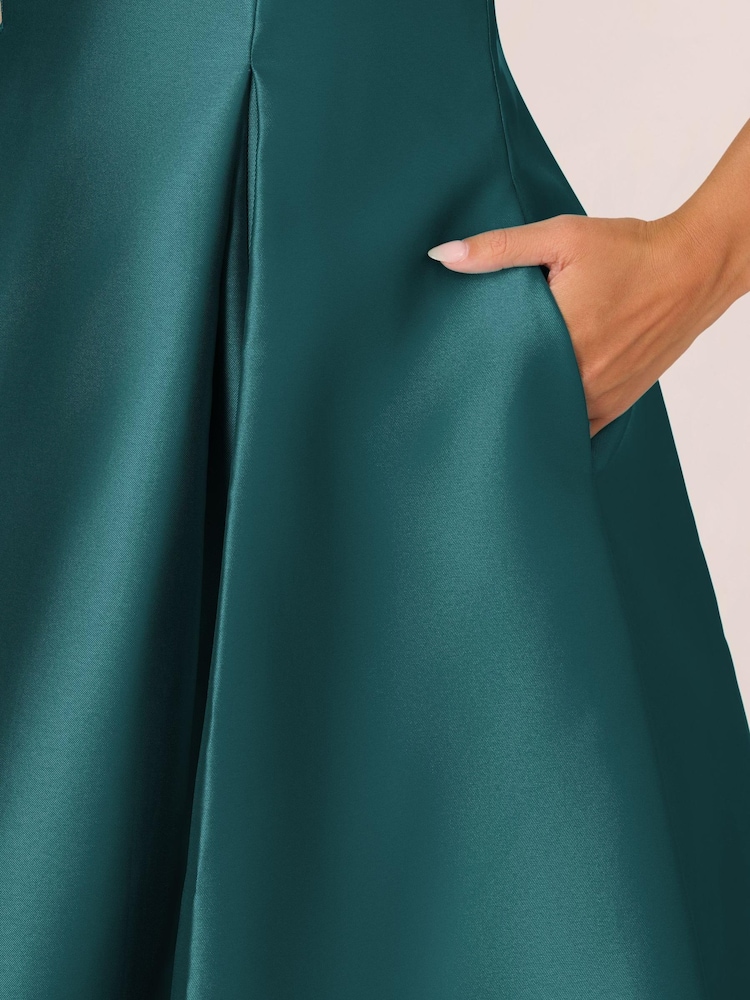 Adrianna Papell Sleeveless Tea Length Dress - Image 6 of 8