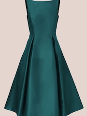 Темно-зеленый - Платье ниже колен без рукавов Adrianna Papell - Image 7 of 8