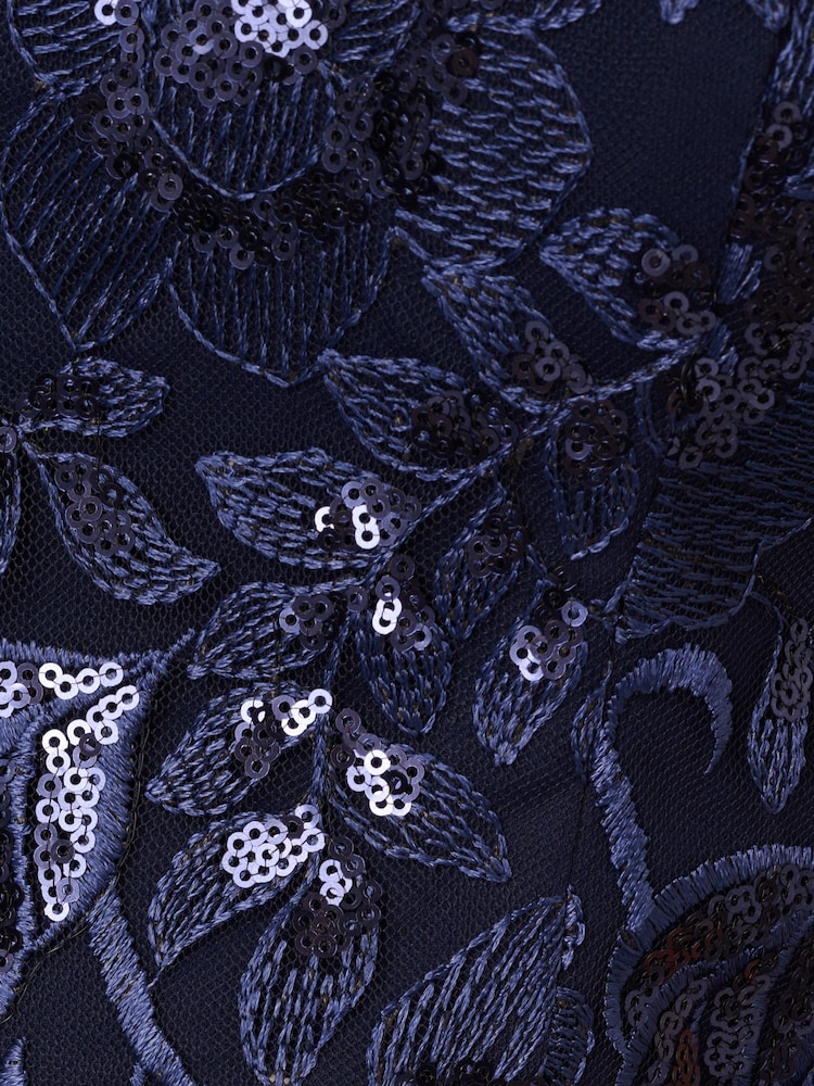 Adrianna Papell Studio-Taftkleid mit Pailletten, blau - Bild 7 von 7 Adrianna Papell Studio-Taftkleid mit Pailletten, blau - Bild 7 von 7