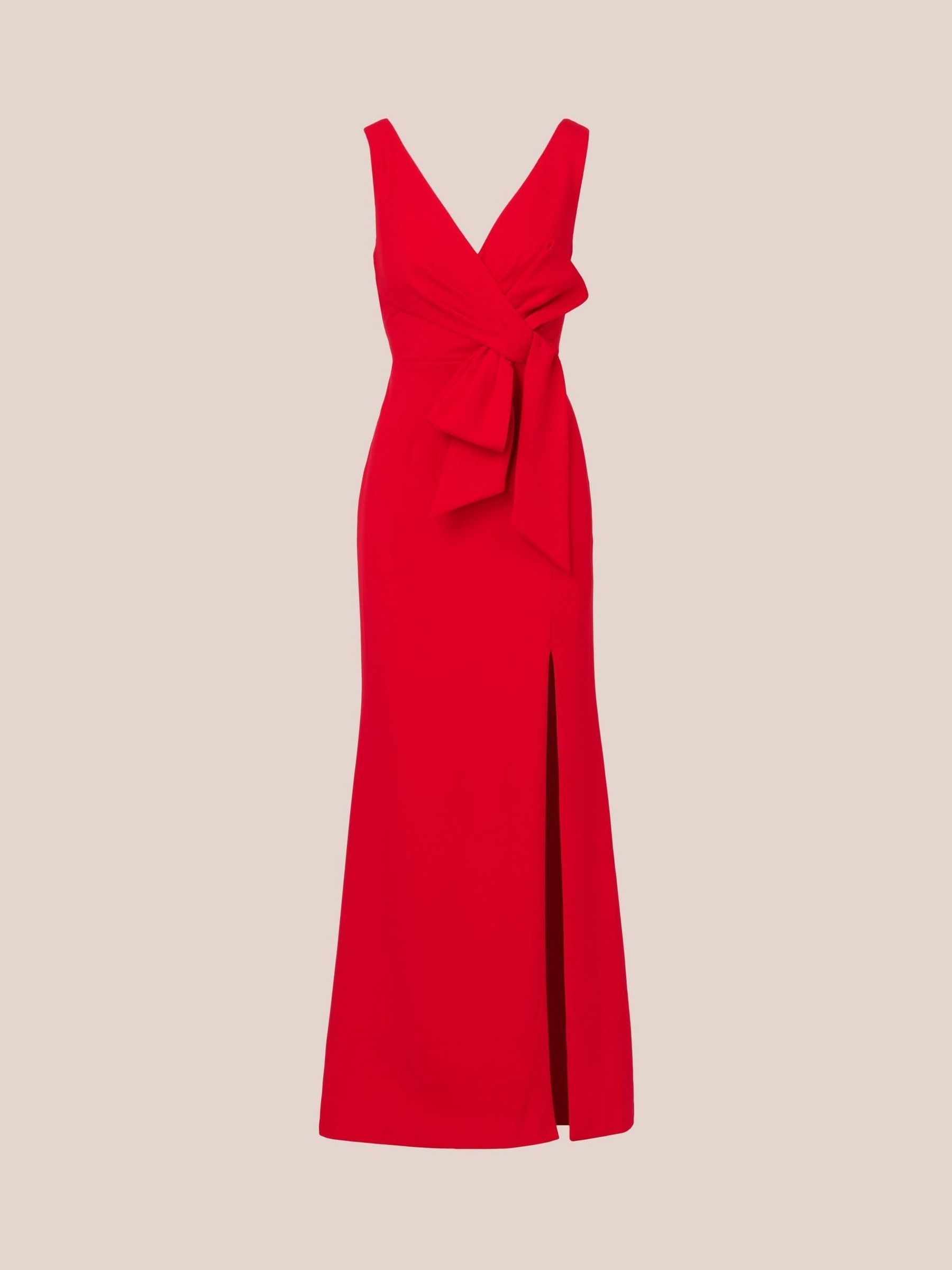 Buy Adrianna Papell Red Bow Front Crepe Gown from Next