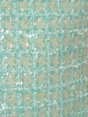 Adrianna Papell Green Fit And Flare Boucle Dress - Image 7 of 7