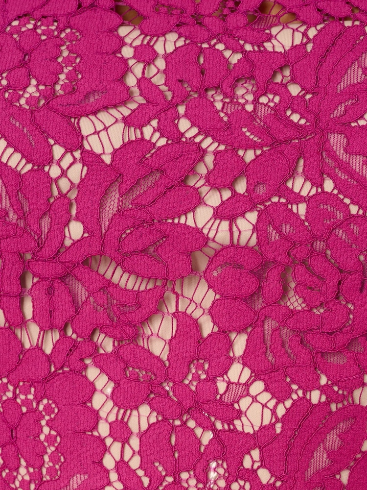 Adrianna Papell Purple Lace Midi Dress - Image 7 of 7 Adrianna Papell Purple Lace Midi Dress - Image 7 of 7