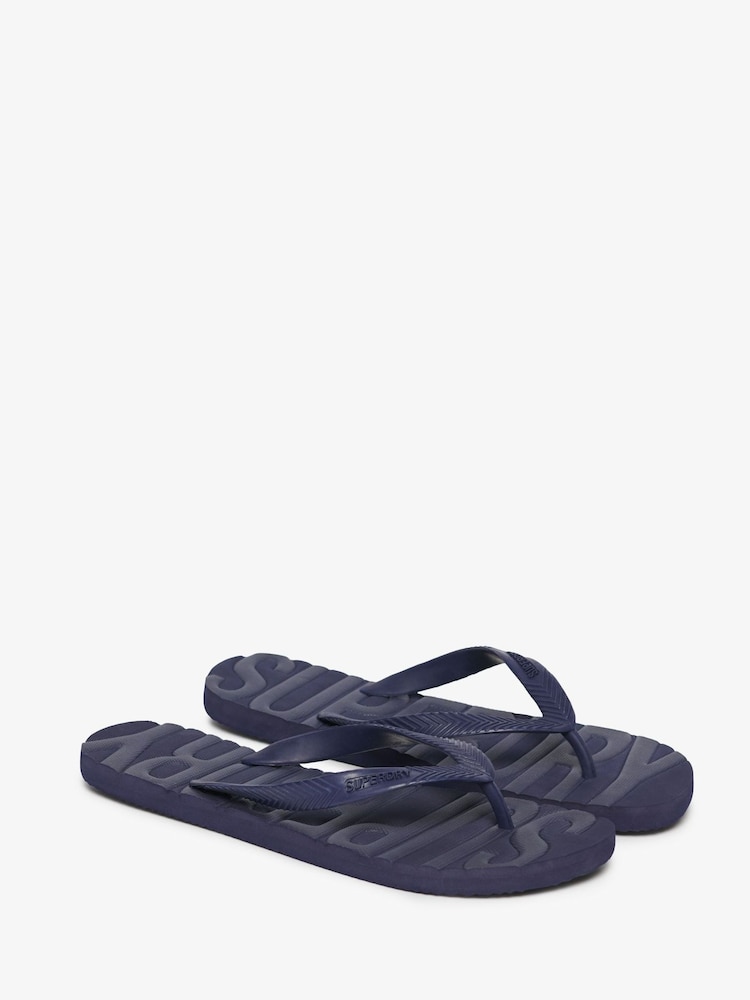 Синий - сандалии с логотипом Superdry Core - Изображение 1 из 7