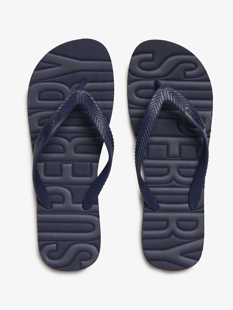 Superdry Blue Core Logo Sandals - Image 5 of 7