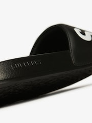 Superdry Black Core Graphic Pool Sliders - Image 8 of 8