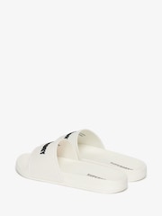 Superdry White Logo Pool Sliders - Image 4 of 6