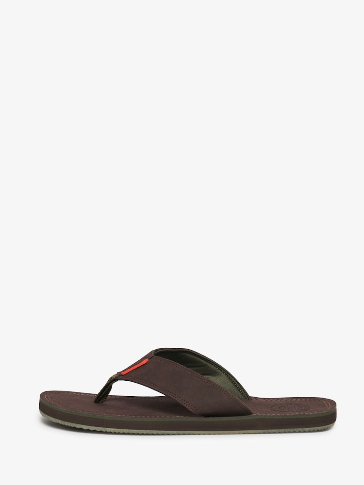 Superdry Brown Premium Sandals - Image 2 of 7