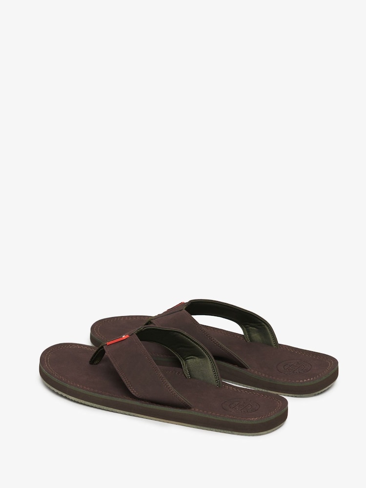 Superdry Brown Premium Sandals - Image 4 of 7
