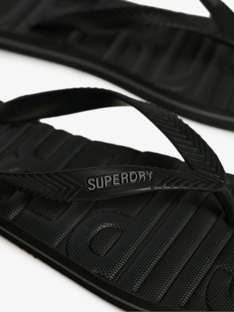Черный - сандалии с логотипом Superdry Core - Изображение 3 из 3