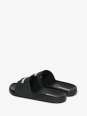 Superdry Black Logo Pool Sliders - Image 4 of 7