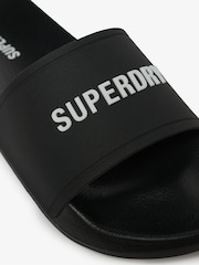 Superdry Black Logo Pool Sliders - Image 7 of 7