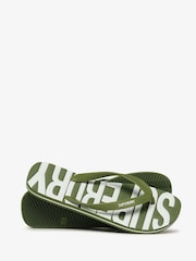 Зеленый - сандалии с логотипом Superdry Core - Изображение 1 из 5