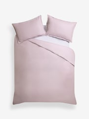 Purple LIlac Waffle Duvet Cover and Pillowcase Set - Image 4 of 4