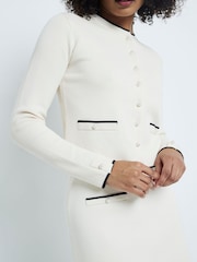 River Island Cream Military Cardigan - Image 1 of 5