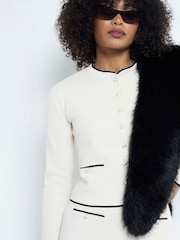 River Island Cream Military Cardigan - Image 3 of 5