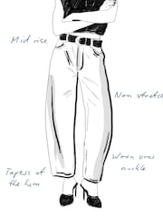 River Island Buttermilk Yellow Seamed Barrel Jeans - Image 6 of 6